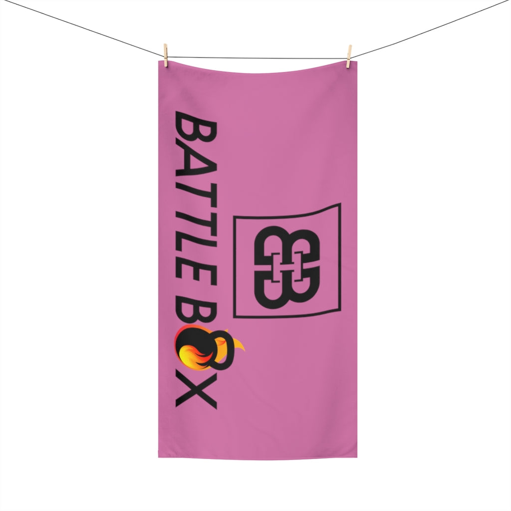 Pink Battle Box Gym Towel