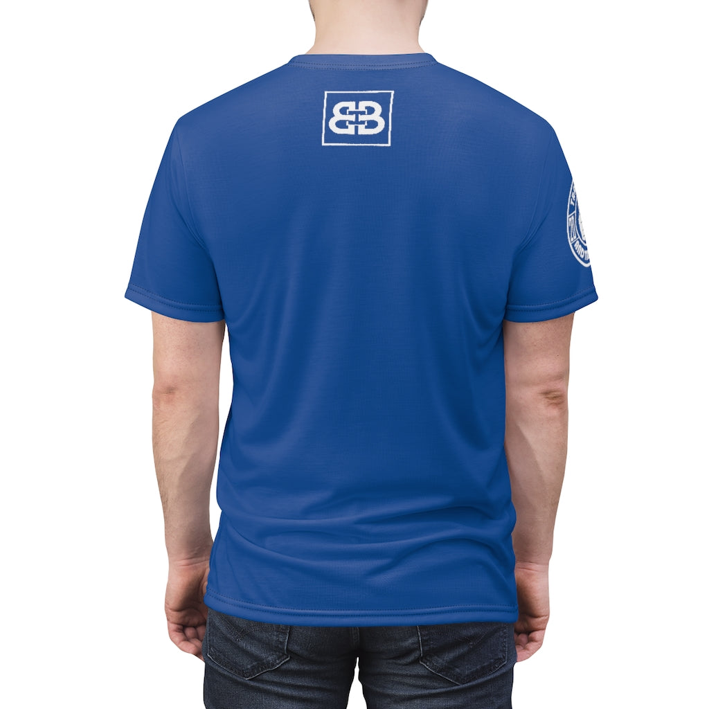 Battle Box Unisex Triple Print Navy T-Shirt