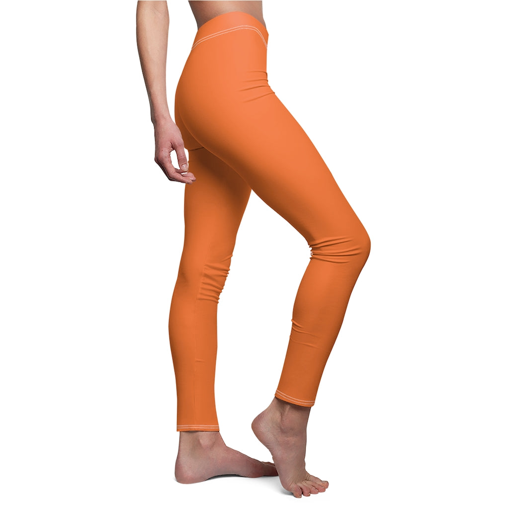 Battle Box Women's Orange Casual Leggings