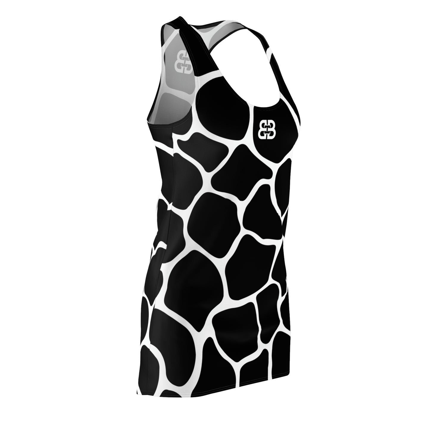 Battle Box Black White Cobble Tunic Racerback Top-CB