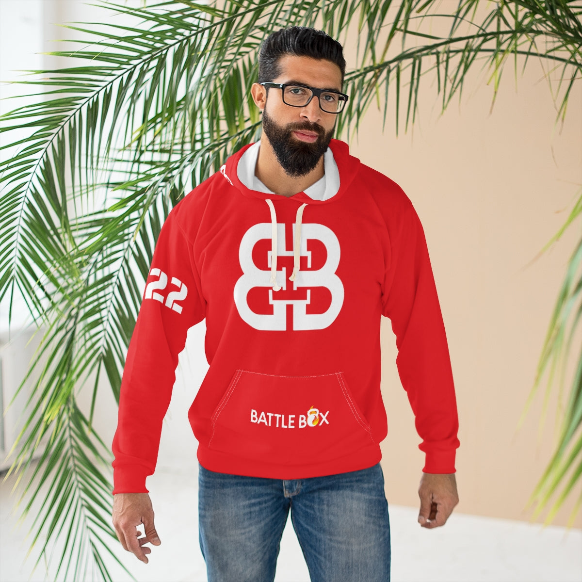 Battle Box Red Unisex Pullover Hoodie